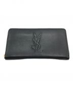 Yves Saint Laurentイヴサンローラン）の古着「YSL フルジップウォレット/長財布」｜ブラック