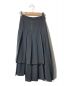 AMERI（アメリ）の古着「STITCH TIERED SKIRT/ティアードアシメスカート」｜ブラック