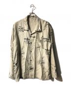 Porter Classicポータークラシック）の古着「ALOHA LONG SHIRT」｜ベージュ