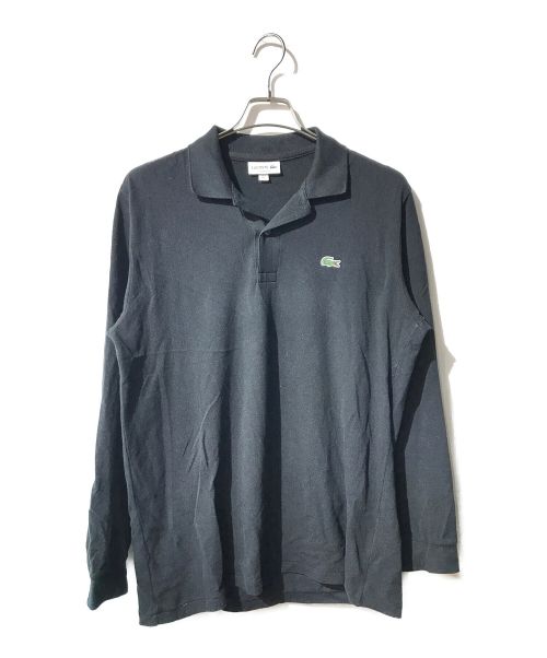 LACOSTE（ラコステ）LACOSTE (ラコステ) ロングポロシャツ ブラック サイズ:Lの古着・服飾アイテム