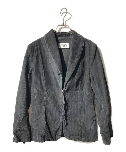 MM6 Maison Margiela（エムエムシックス メゾンマルジェラ）MM6 Maison Margiela (エムエムシックス メゾンマルジェラ) コーデュロイジャケット インディゴ サイズ:42の古着・服飾アイテム