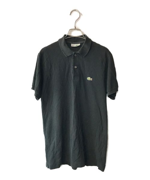 CHEMISE LACOSTE（シュミーズ ラコステ）CHEMISE LACOSTE (シュミーズ ラコステ) ポロシャツ ブラック サイズ:3の古着・服飾アイテム