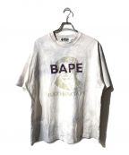 A BATHING APEアベイシングエイプ）の古着「プリントTシャツ」｜ホワイト×パープル