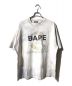 A BATHING APE（アベイシングエイプ）の古着「プリントTシャツ」｜ホワイト×パープル