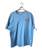 KENZOケンゾー）の古着「'VARSITY JUNGLE' エレファント Tシャツ」｜ブルー