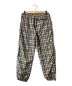 Supreme (シュプリーム) 18AW Nylon Plaid Track Pant/ナイロンチェックパンツ ブラック×ベージュ サイズ:S：9800円