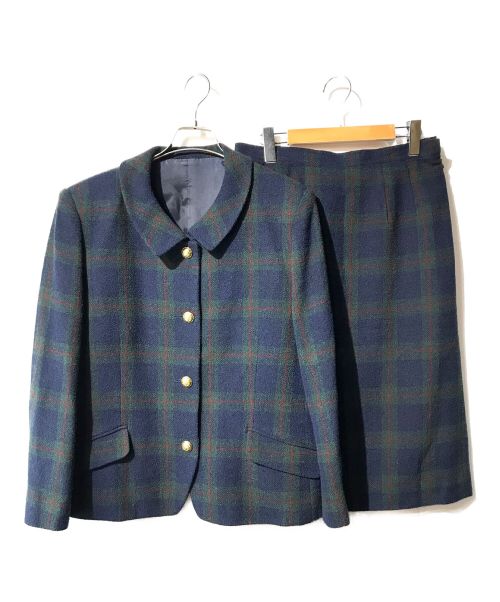 Burberry's（バーバリーズ）Burberry's (バーバリーズ) 金釦ジャケットセットアップ グリーン サイズ:15の古着・服飾アイテム