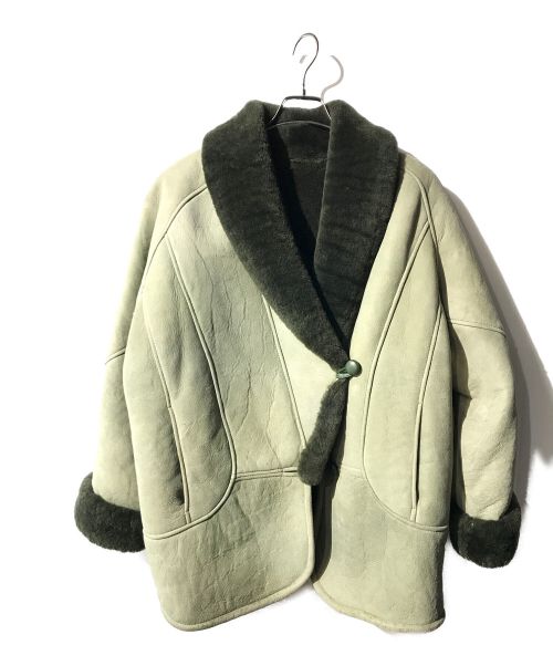 USED（ユーズド）USED (ユーズド) SHEEPSKINムートンコート グリーン サイズ:サイズ表記なしの古着・服飾アイテム