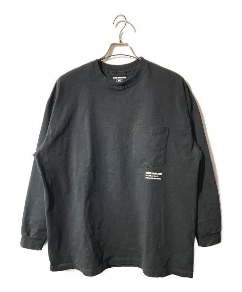 COOTIE PRODUCTIONS（クーティープロダクツ）COOTIE PRODUCTIONS (クーティープロダクツ) Open End Yarn Error Fit L/S Tee ブラック サイズ:Sの古着・服飾アイテム