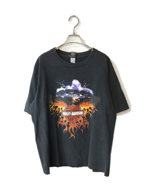 HARLEY-DAVIDSON（ハーレーダビッドソン）HARLEY-DAVIDSON (ハーレーダビッドソン) 100 Year S/S Tee ブラック サイズ:XLの古着・服飾アイテム