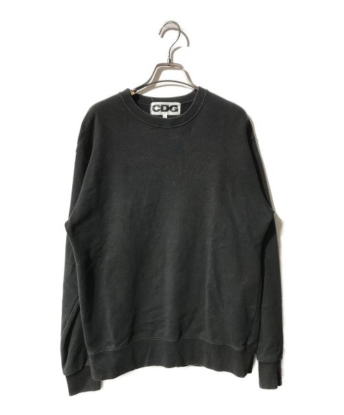 CDG（シーディージー）CDG (シーディージー コムデギャルソン) Back Logo Crewneck Sweat ブラック サイズ:Lの古着・服飾アイテム