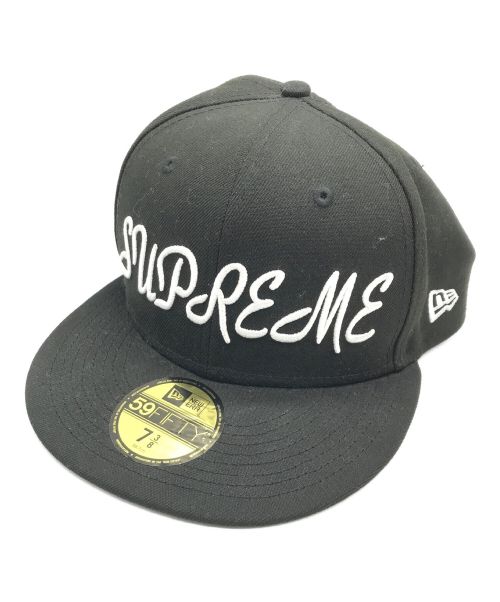 SUPREME（シュプリーム）Supreme (シュプリーム) script new era cap ブラック サイズ:7　3/8の古着・服飾アイテム