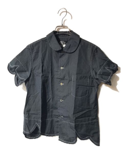 BLACK COMME des GARCONS（ブラック コムデギャルソン）BLACK COMME des GARCONS (ブラック コムデギャルソン) ステッチシャツ ブラック サイズ:Sの古着・服飾アイテム