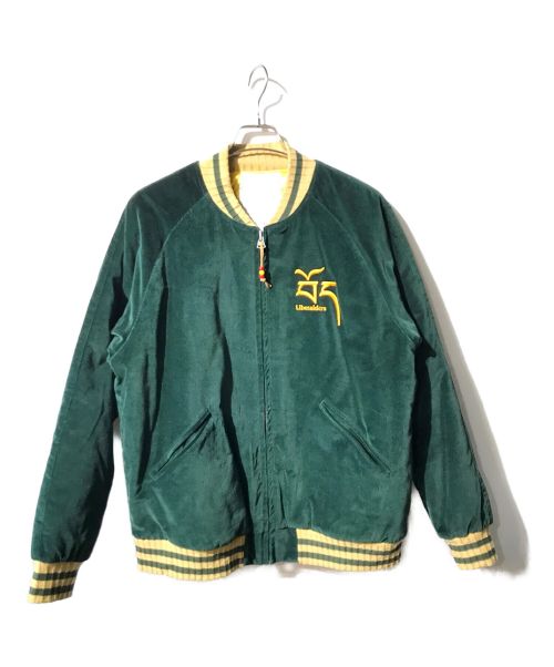 Liberaiders（リベレイダース）Liberaiders (リベレイダーズ) VELOUR VARSITY JACKET グリーン サイズ:Ｍの古着・服飾アイテム