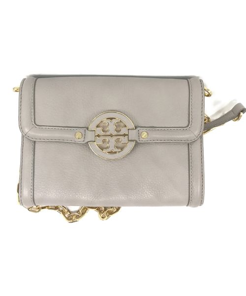 TORY BURCH（トリーバーチ）TORY BURCH (トリーバーチ) チェーンショルダーウォレト グレーの古着・服飾アイテム