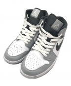 NIKEナイキ）の古着「Air Jordan 1 Mid」｜グレー×ホワイト