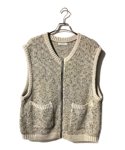 ENCOMING（インカミング）ENCOMING (インカミング) KNITTED TWO POCKET VEST ベージュ サイズ:Ｍの古着・服飾アイテム