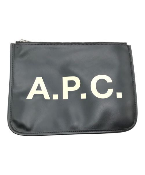 A.P.C.（アーペーセー）A.P.C. (アー・ペー・セー) クラッチバッグ ブラックの古着・服飾アイテム