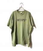 WTAPSダブルタップス）の古着「ロゴプリントTシャツ」｜カーキ