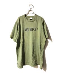 WTAPS（ダブルタップス）の古着「ロゴプリントTシャツ」｜カーキ