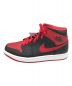 NIKE (ナイキ) AIR JORDAN 1 MID ブラック×レッド サイズ:27.5㎝：12800円