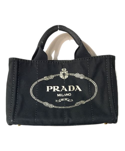 PRADA（プラダ）PRADA (プラダ) カナパSS / ハンドバッグ ブラックの古着・服飾アイテム