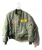 BUZZ RICKSON'Sバズリクソンズ）の古着「TYPE MA-1  613th TAC FIGHTER SQUADRON」｜カーキ