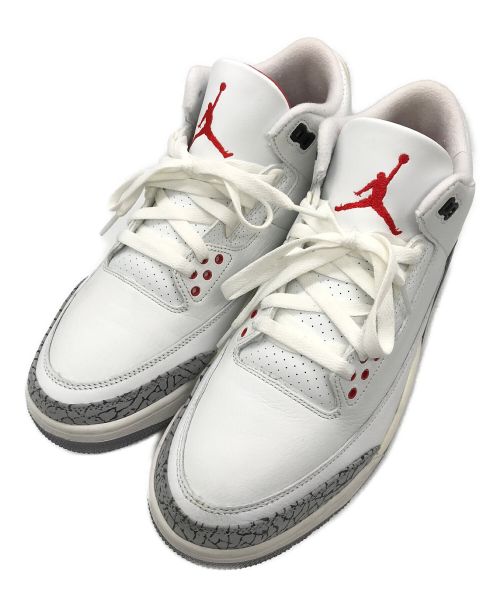 NIKE（ナイキ）NIKE (ナイキ) AIR JORDAN 3 RETRO ホワイト サイズ:28㎝の古着・服飾アイテム