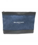 BALENCIAGAバレンシアガ）の古着「クラッチバッグ」｜ネイビー×ブラック