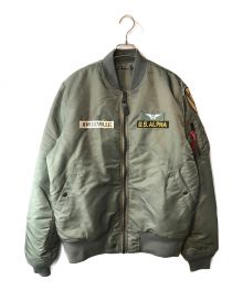 ALPHA（アルファ）の古着「MA-1 AIRCREW PATCH」｜グリーン