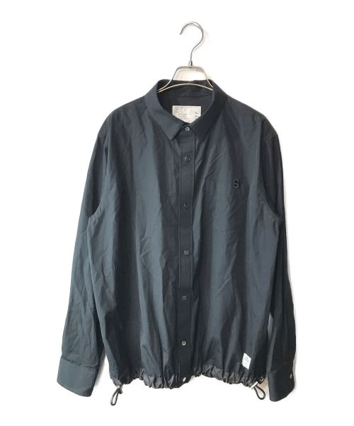 sacai（サカイ）sacai (サカイ) thomas mason (トーマスメイソン) Cotton Poplin Shirt ブラック サイズ:2の古着・服飾アイテム