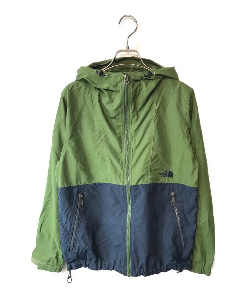 THE NORTH FACE（ザ ノース フェイス）THE NORTH FACE (ザ ノース フェイス) コンパクトジャケット ネイビー×グリーン サイズ:Mの古着・服飾アイテム