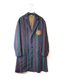 GUCCI（グッチ）の古着「STRIPED WOOL COAT WITH CREST」｜マルチカラー