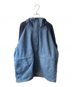 The Duffer of ST.Georgeザ ダファーオブセントジョージ）の古着「INDIGO LABEL DENIM 3LAYER PARKA」｜インディゴ