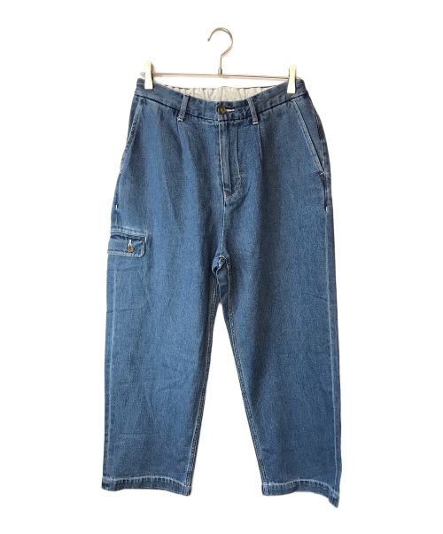 PWA（プア）PWA (プア) LINEN MIX DENIM TROUSERS インディゴ サイズ:Ｍの古着・服飾アイテム