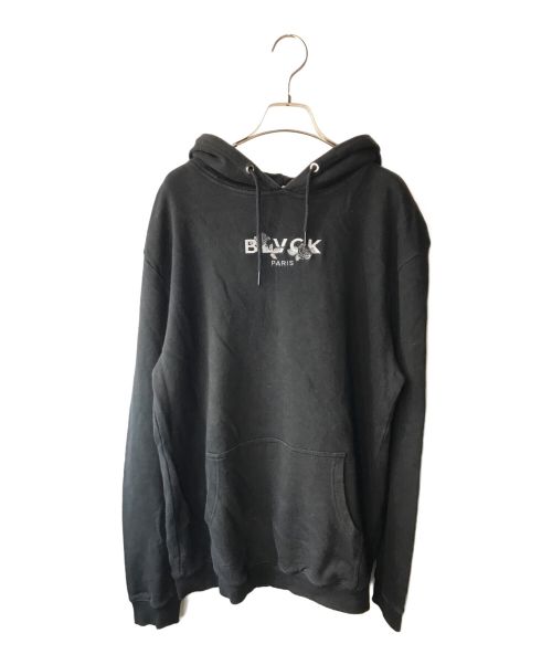 BLVCK（ブラック）BLVCK (ブラック) プルオーバーパーカー ブラック サイズ:Ｌの古着・服飾アイテム