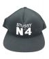 stussy (ステューシー) No.4 POINT CROWN CAP ブラック：6000円