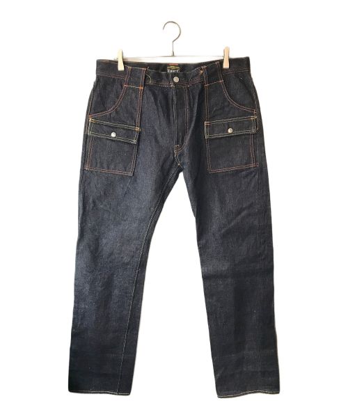 EIGHT G（エイトジー）EIGHT G (エイトジー) 17.5oz DENIM BUSH PANTS インディゴ サイズ:W38の古着・服飾アイテム