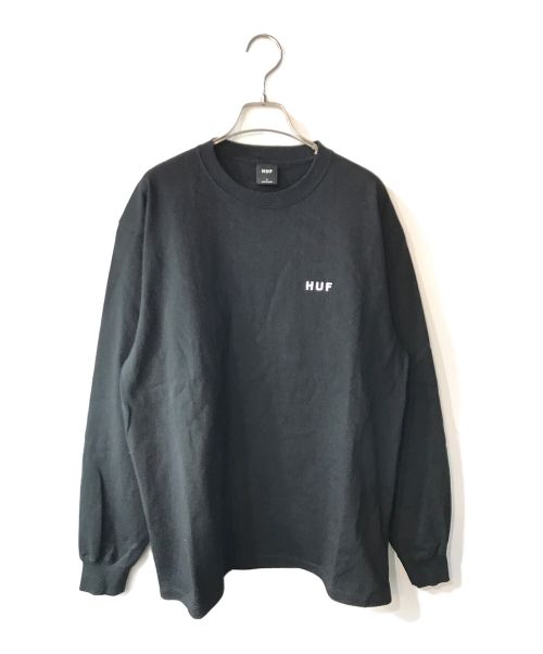 HUF（ハフ）HUF (ハフ) OG LOGO LS TEE ブラック サイズ:Ｌの古着・服飾アイテム