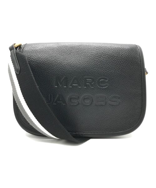 MARC JACOBS（マークジェイコブス）MARC JACOBS (マーク ジェイコブス) レザーショルダーバッグ ブラックの古着・服飾アイテム