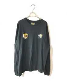 A BATHING APE（アベイシングエイプ）の古着「SOUVENIR GRAPHIC L/S TEE」｜ブラック