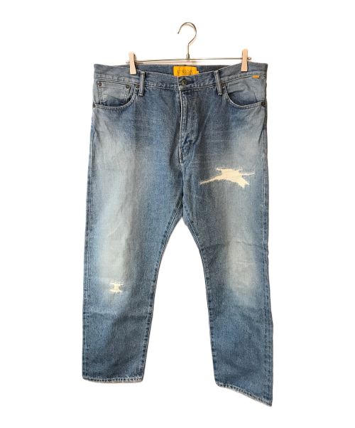 UNION LOS ANGELES（ユニオン ロサンゼルス）Union Los Angeles (ユニオン ロサンゼルス) ORIGINAL CRUSHED DENIM JEANS インディゴ サイズ:XLの古着・服飾アイテム