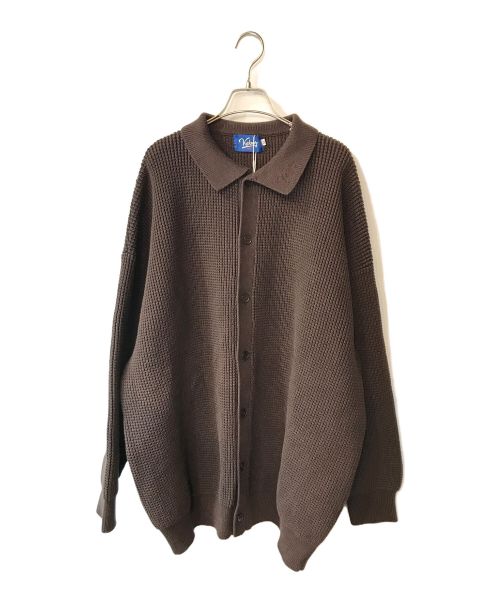 KEBOZ（ケボズ）KEBOZ (ケボズ) COLLAR CARDIGAN ブラウン サイズ:XL 未使用品の古着・服飾アイテム