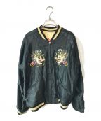 東洋エンタープライズトウヨウエンタープライズ）の古着「Early 1950s - Mid 1950s Style Acetate Souvenir Jacket」｜ブラック×アイボリー