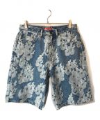 SUPREMEシュプリーム）の古着「23SS Flames Jacquard Baggy Denim Short」｜インディゴ