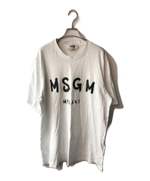 MSGM（エムエスジーエム）MSGM (エムエスジーエム) ロゴTシャツ ホワイト サイズ:XLの古着・服飾アイテム