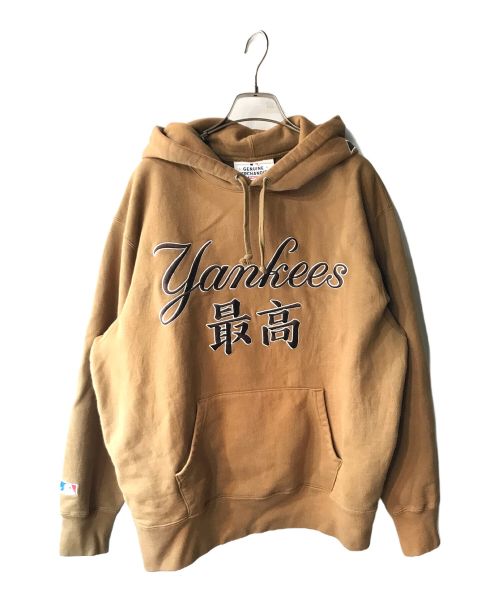 SUPREME（シュプリーム）Supreme (シュプリーム) 22AW New York Yankees Kanji Hooded Sweatshirt ブラウン サイズ:Ｓの古着・服飾アイテム