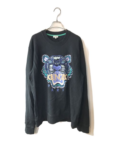 KENZO（ケンゾー）KENZO (ケンゾー) Actua Classic Tiger Sweatshirt ブラック サイズ:XLの古着・服飾アイテム