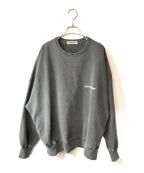 COOTIE PRODUCTIONSクーティープロダクツ）の古着「Pigment Dyed Open End Yarn Sweat Crew」｜グレー