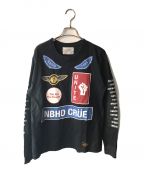 NEIGHBORHOODネイバーフッド）の古着「NBHD CRUE TEE LS」｜ブラック